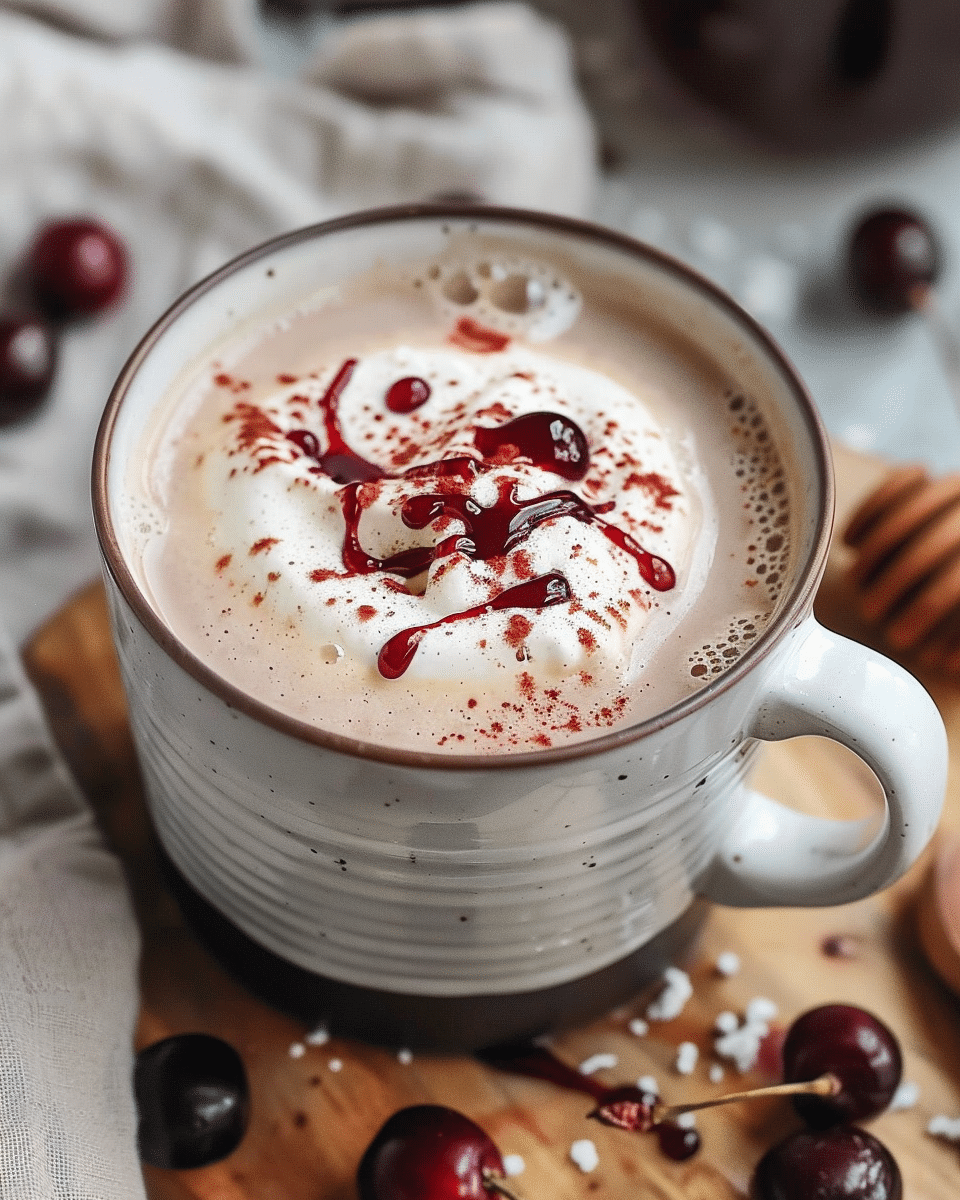 Cherry Vanilla Tea Latte Recipe