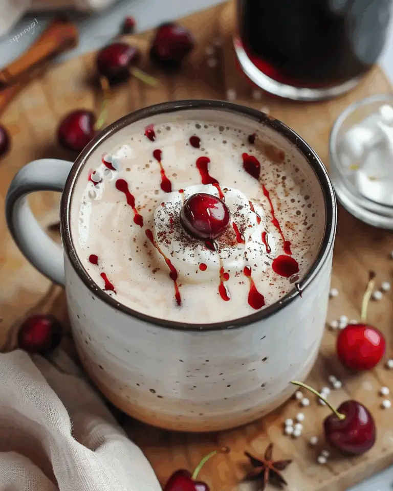 Cherry Vanilla Tea Latte Recipe