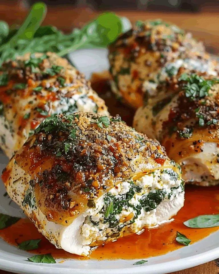 Herbed Ricotta Stuffed Chicken Rolls Recipe