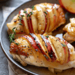 Maple Glazed Apple and Brie Stuffed Chicken