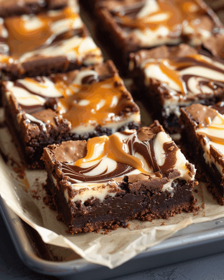 Milky Way Caramel Cheesecake Brownies