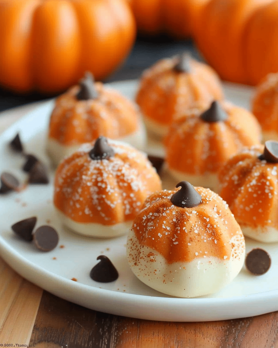 Pumpkin Cheesecake Truffles
