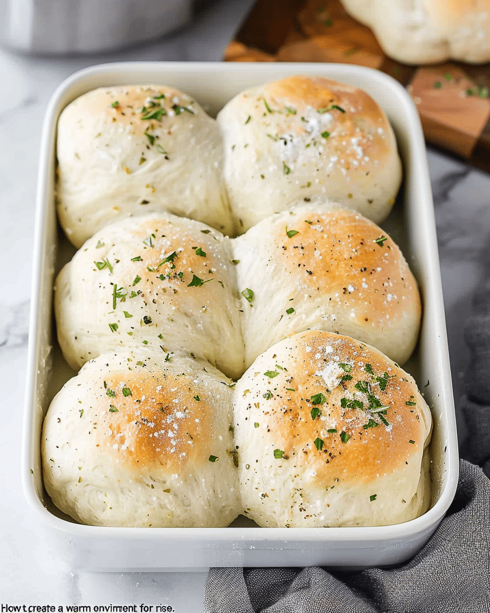 Garlic Herb Dinner Rolls