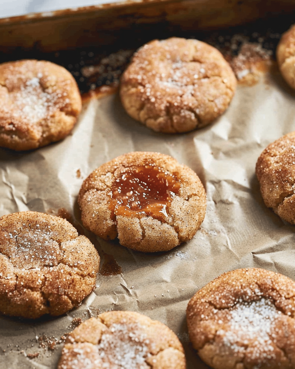 Apple Butter Snickerdoodle Cookies