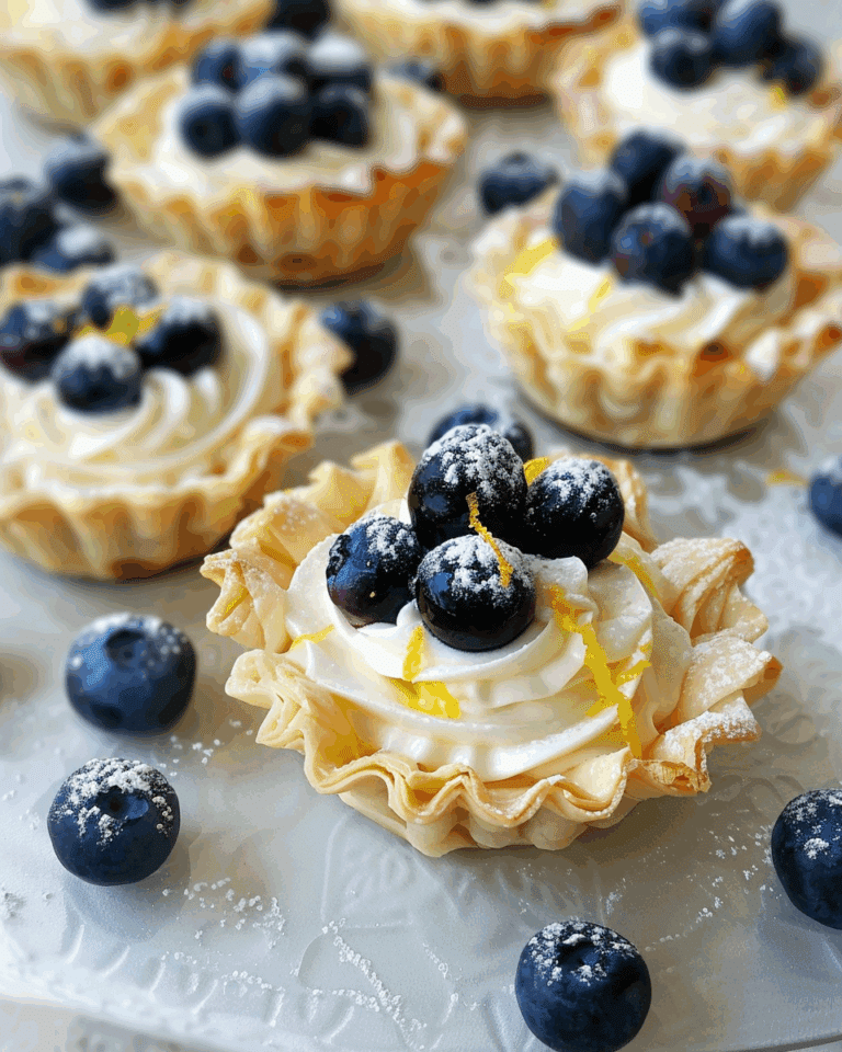 Perfect Little Lemon Blueberry Tartlets