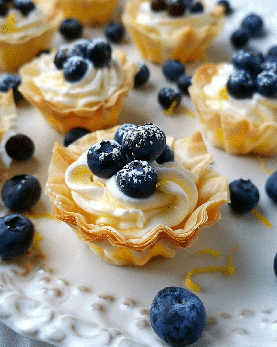Perfect Little Lemon Blueberry Tartlets