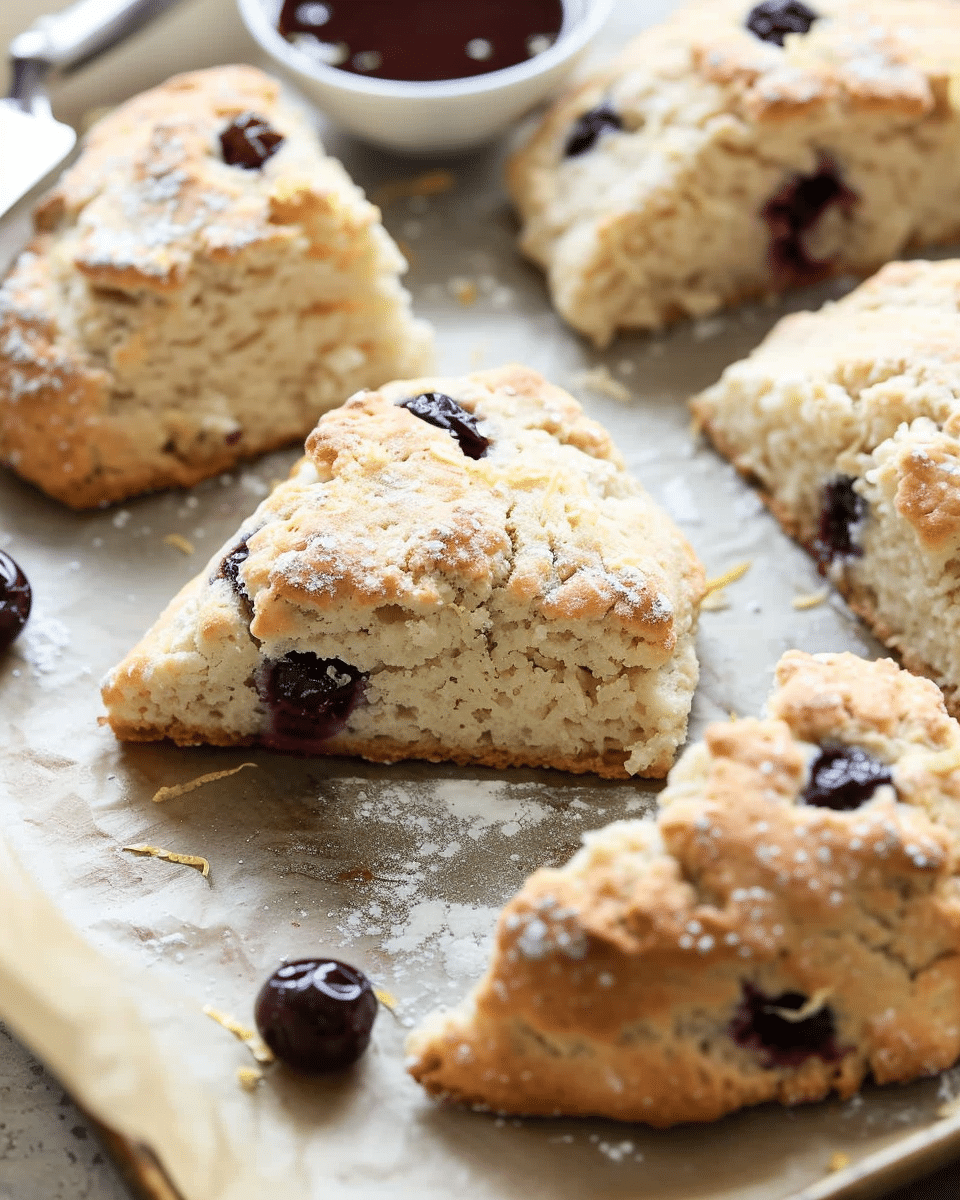 Cherry Lemon Scones
