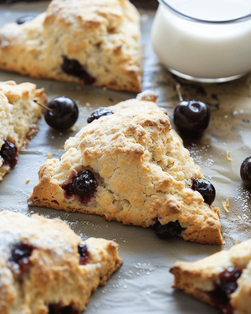 Cherry Lemon Scones