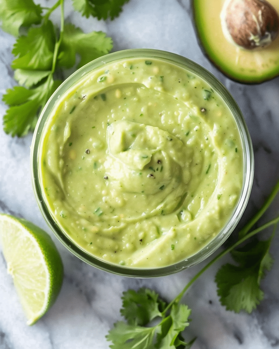 Avocado Cilantro Lime Sauce
