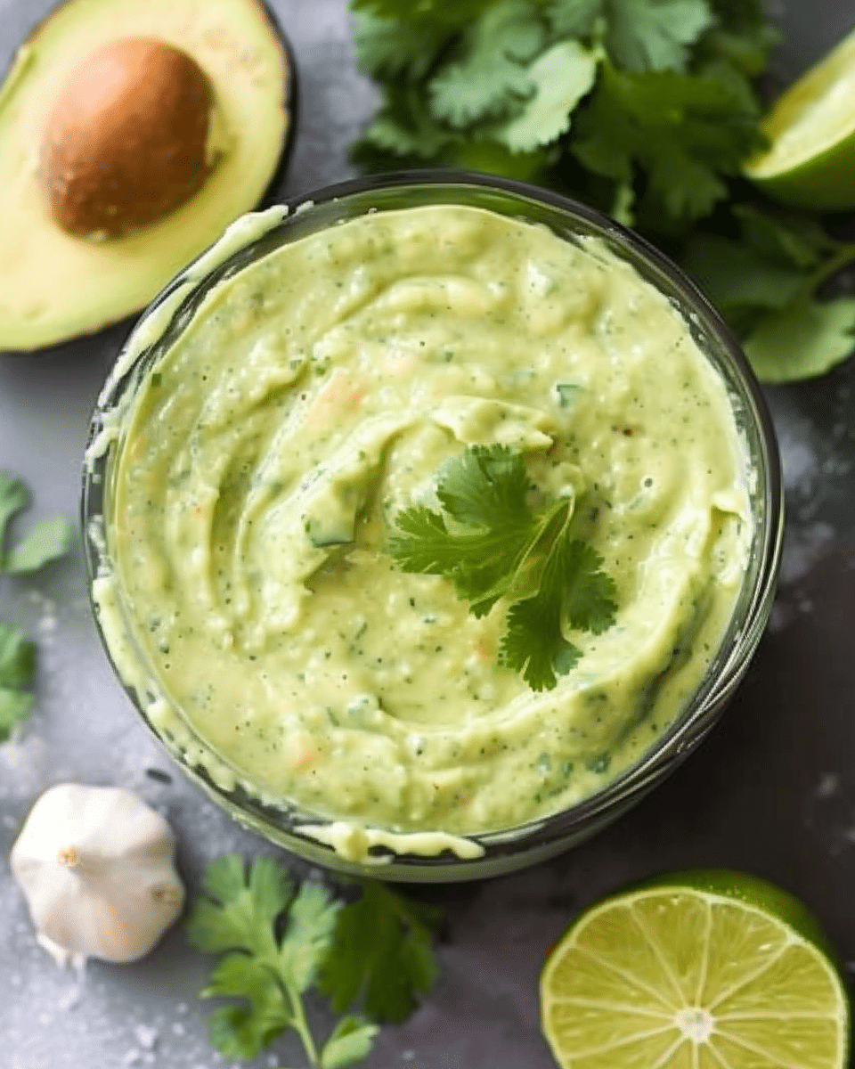 Avocado Cilantro Lime Sauce