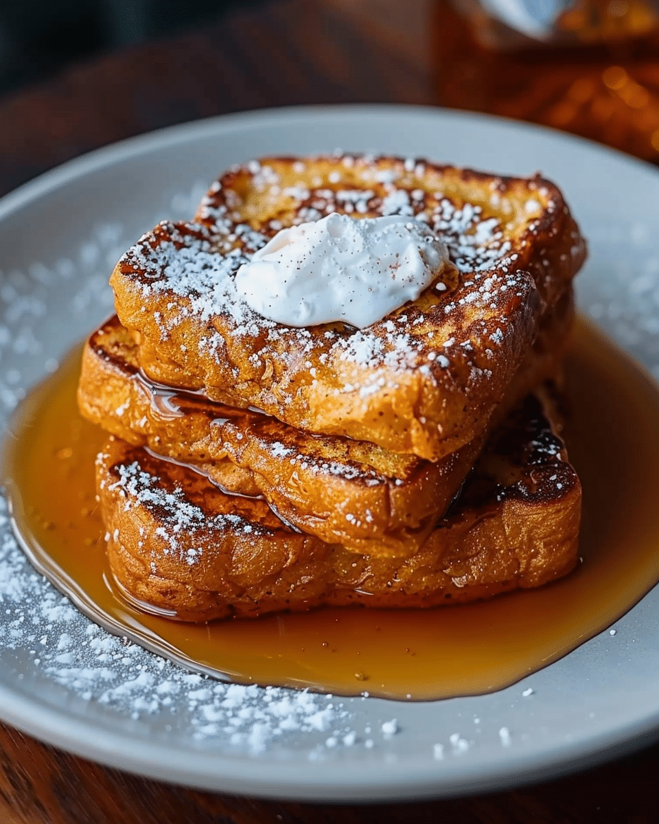 Pumpkin French Toast Breakfast
