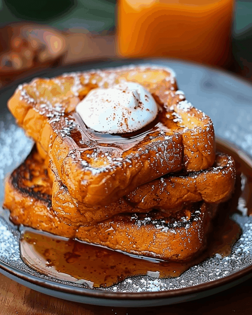 Pumpkin French Toast Breakfast
