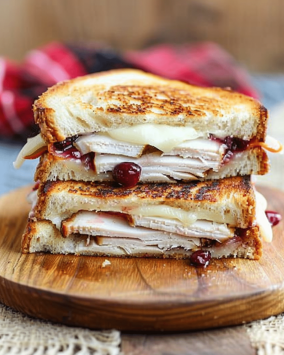 Cranberry Turkey Grilled Cheese