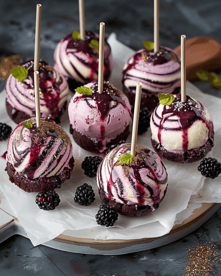 Forest Blackberry Cheesecake Pops