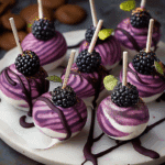 Forest Blackberry Cheesecake Pops