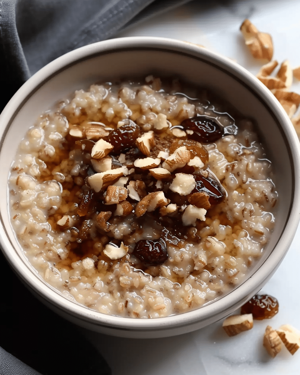 Nutritious Farro Breakfast Pudding Recipe