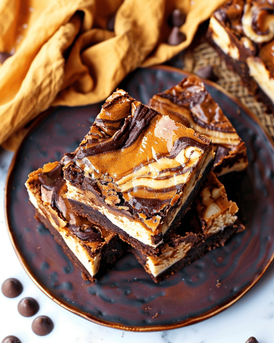 Pumpkin Cheesecake Brownies