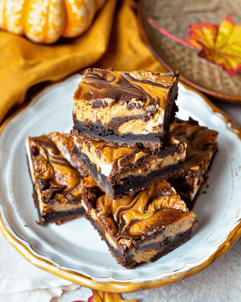Pumpkin Cheesecake Brownies