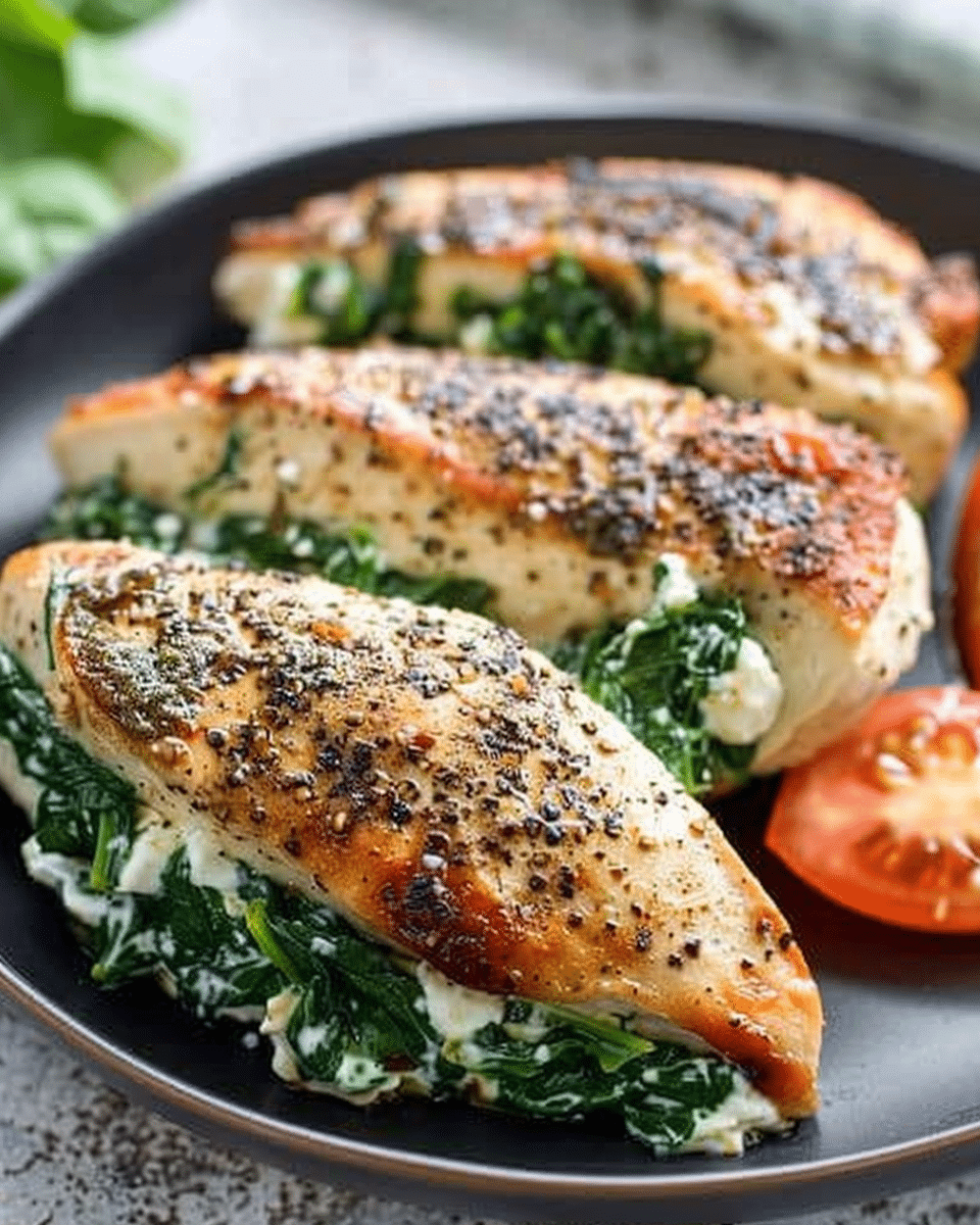 Spinach Stuffed Chicken Breast Recipe