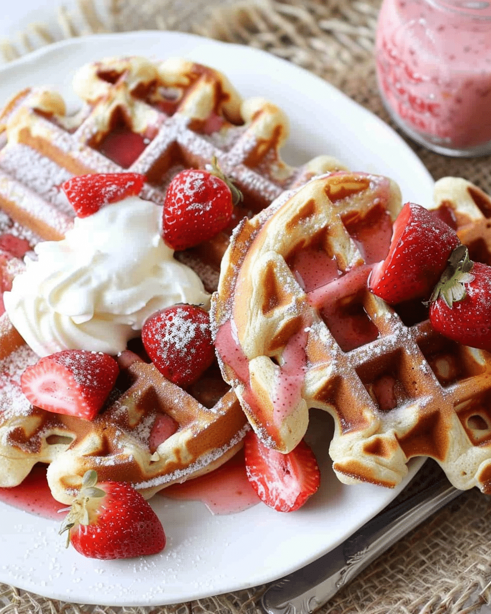 Strawberry Waffles Recipe