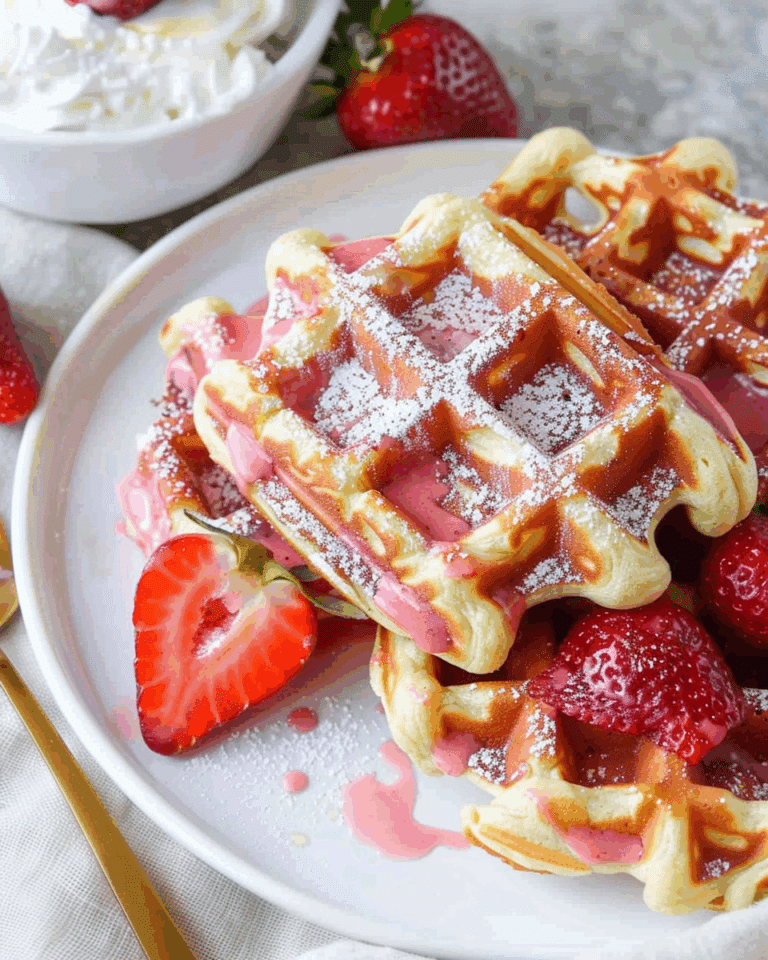 Strawberry Waffles Recipe