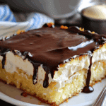 Boston Cream Pie Poke Cake