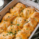 Cheesy Chicken Crescent Roll Bake