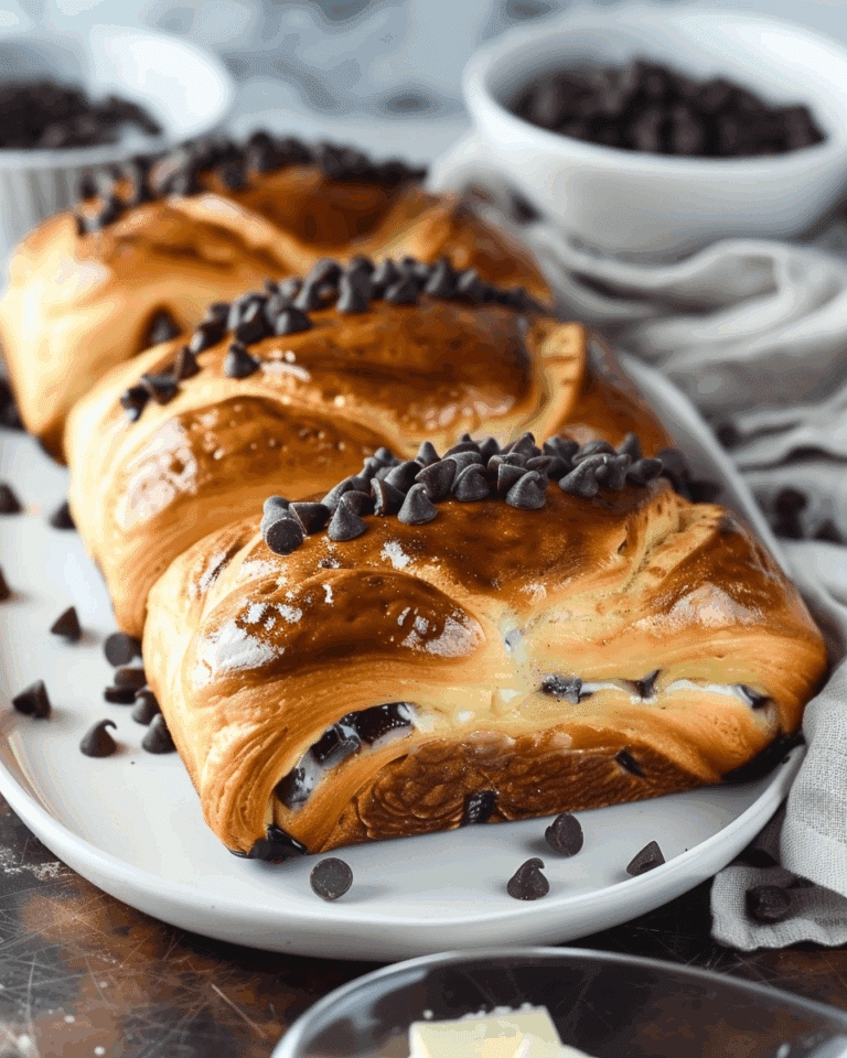 Chocolate Chip Vanilla Custard Brioches