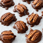 Homemade Turtle Candy with Pecans and Caramels