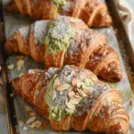 Matcha Almond Croissants