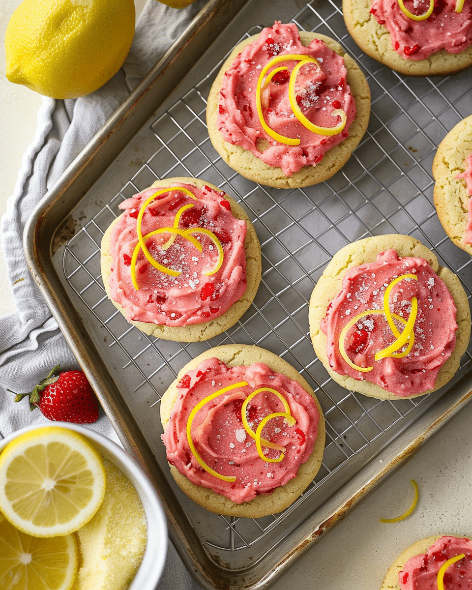 Strawberry Lemonade Cookies
