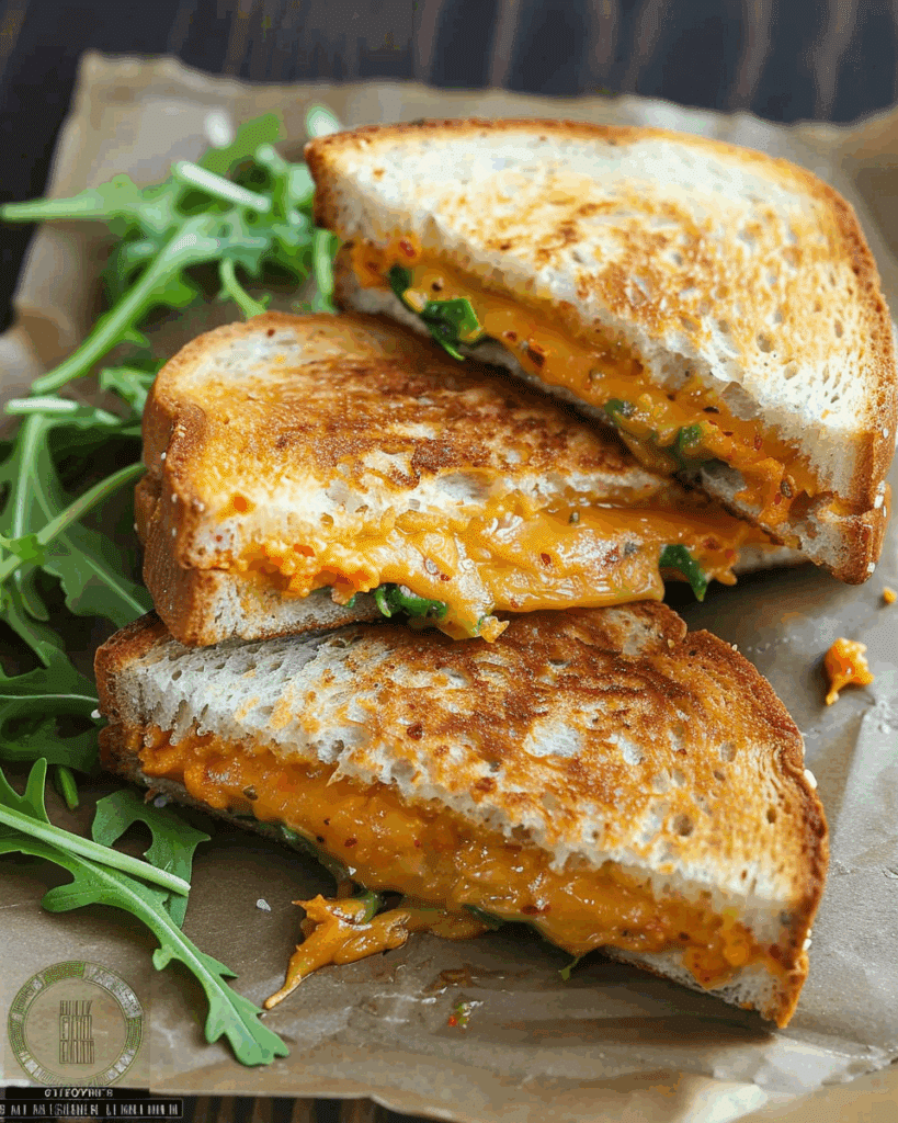 Cheddar Pumpkin Healthier Grilled Cheese