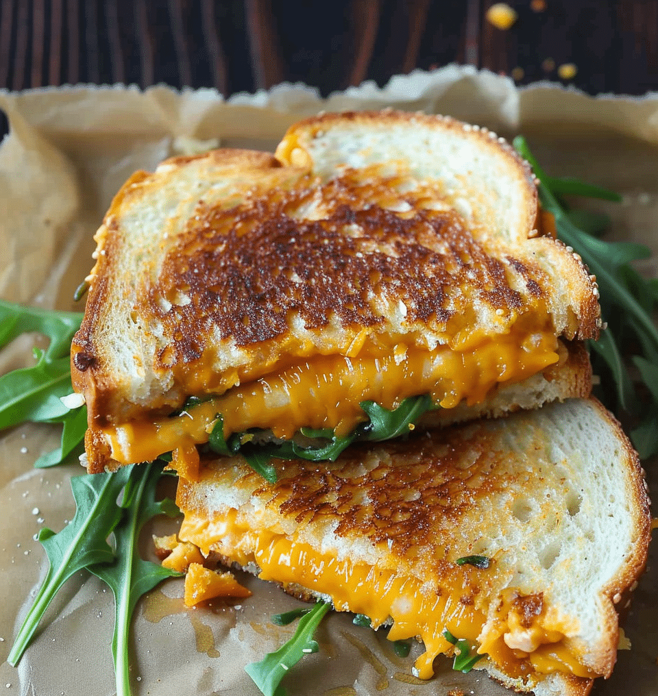 Cheddar Pumpkin Healthier Grilled Cheese