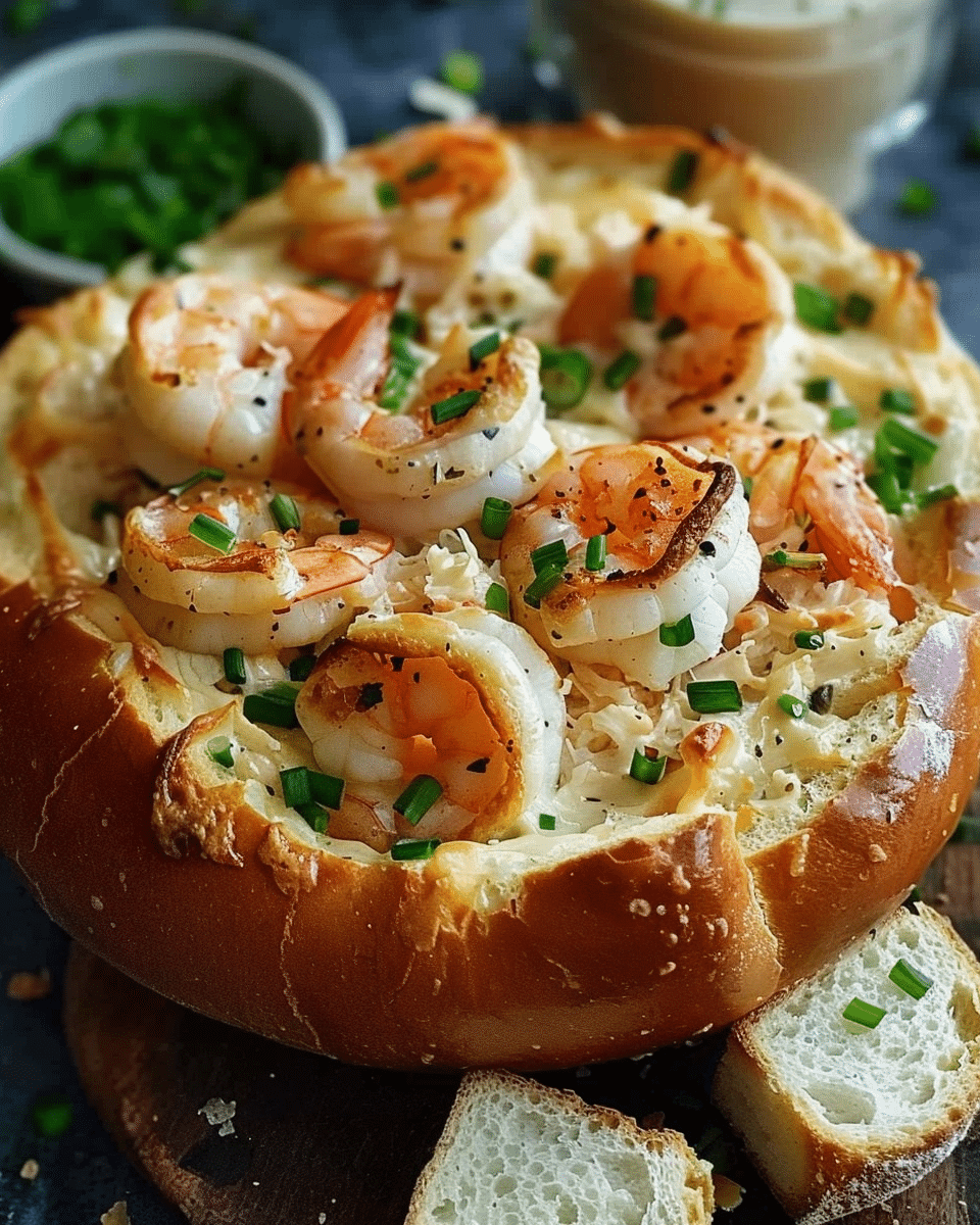 Stuffed Seafood Bread Bowl Recipe