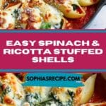 Easy Spinach & Ricotta Stuffed Shells Recipe