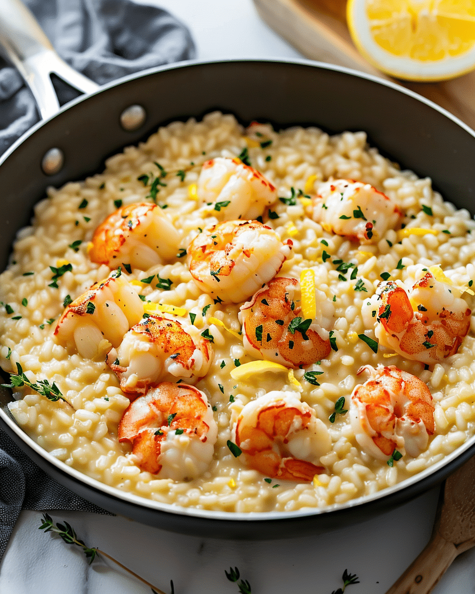Lemon Butter Lobster Risotto