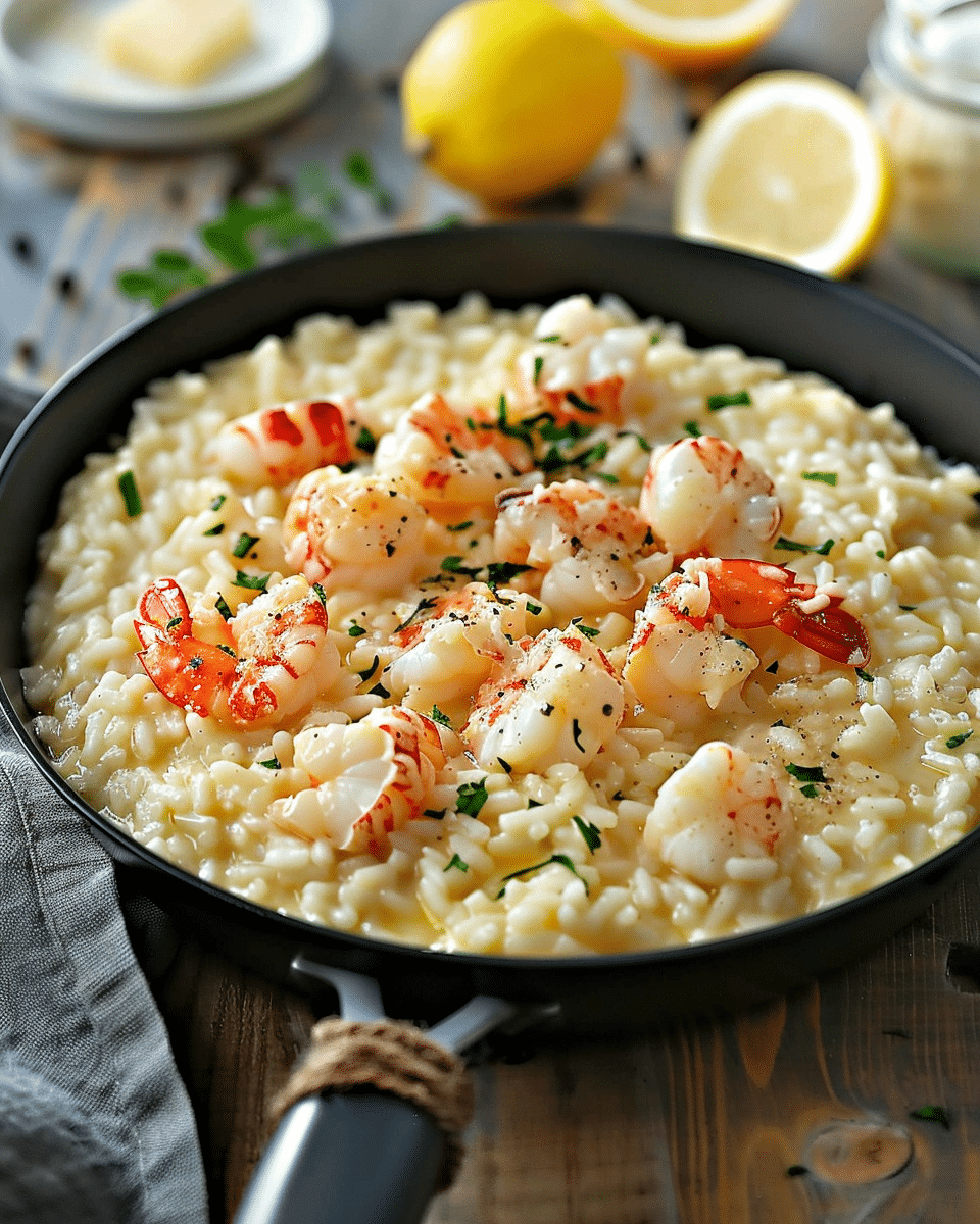 Lemon Butter Lobster Risotto