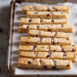 Orange Cranberry Shortbread Cookies