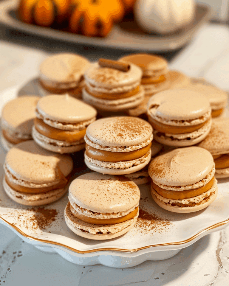 Pumpkin Pie Macarons