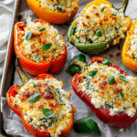 Herby Ricotta Stuffed Peppers