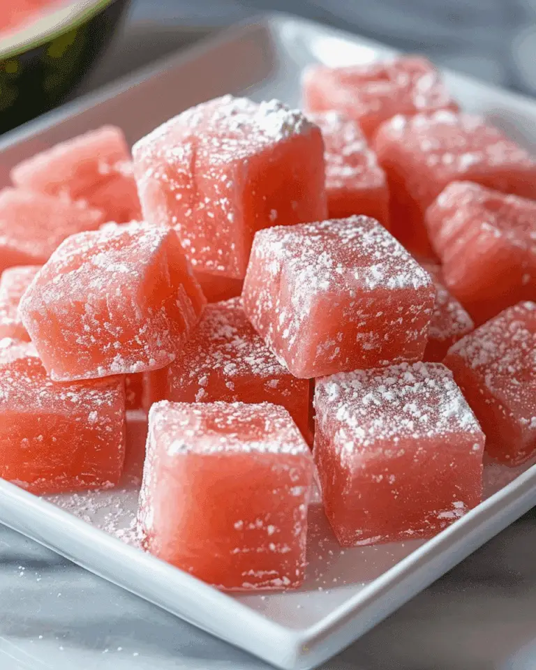 Watermelon Mochi