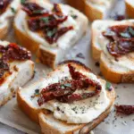 Delicious Mini Grilled Cream Cheese Sandwiches with Sun-Dried Tomatoes Recipe