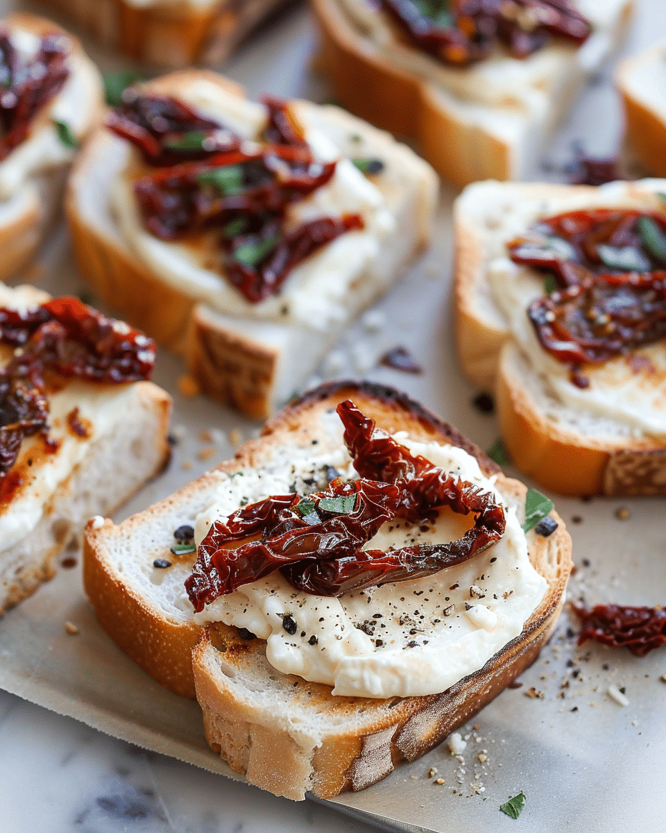 Delicious Mini Grilled Cream Cheese Sandwiches with Sun-Dried Tomatoes Recipe