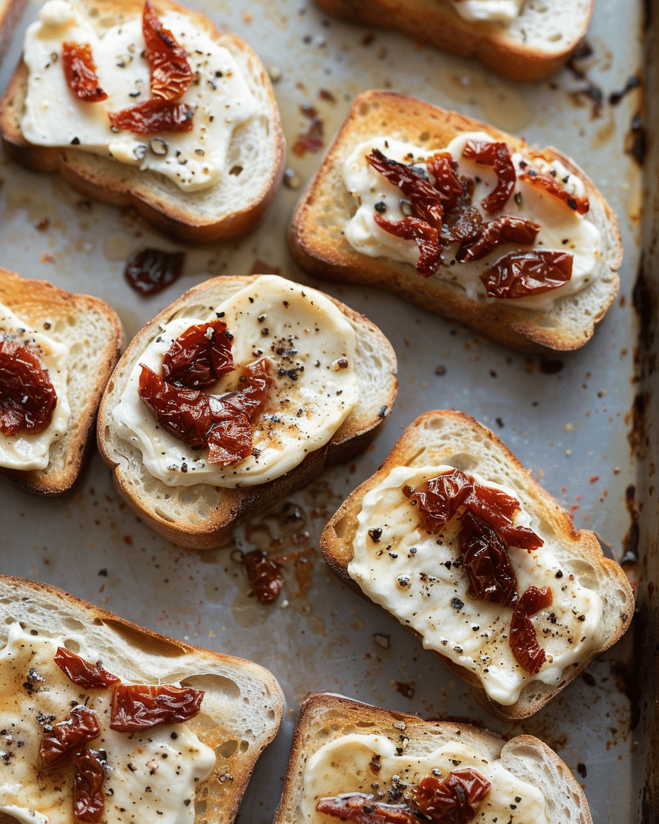 Delicious Mini Grilled Cream Cheese Sandwiches with Sun-Dried Tomatoes Recipe