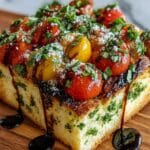 Savory Herbed Polenta & Roasted Tomato Bake Recipe