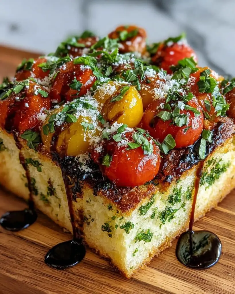 Savory Herbed Polenta & Roasted Tomato Bake Recipe