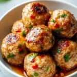Easy Thai Baked Chicken Meatballs Recipe