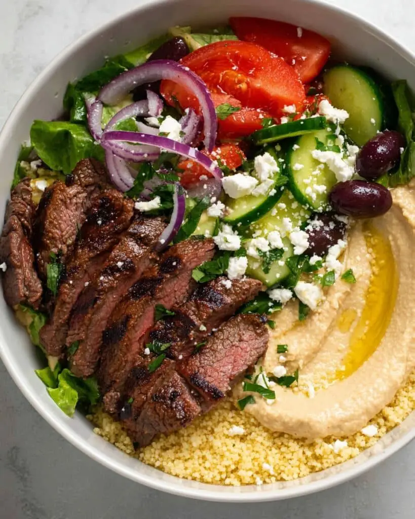 Mediterranean Steak Bowls Recipe