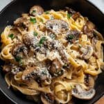 Caramelized Leek and Mushroom Gruyère Pasta Recipe