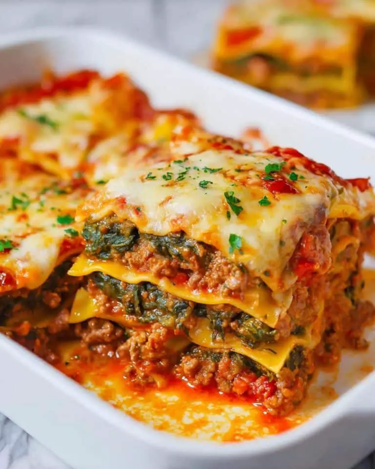 Best Chicken Spinach Lasagna – Light & Hearty Recipe